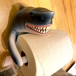 Shark Toilet paper holder new